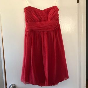 100% silk sweetheart neckline dress